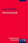 Voorkant Grondin 'Hermeneutik'